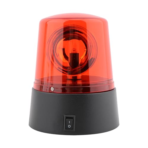 Meluvora 360 Degree LED Strobe Light Disco Party Rotating Lamp Police Car Beacon Siren Strobe Light with Switch Control for Home Room Dance Parties Birthday(COLOR:red 1Pc)