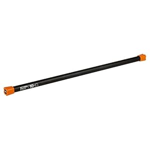 Mirafit Aerobic Weighted Body Bar – Padded Weightlifting Barbell For Gym Studio and Home Training