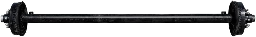 8k TK Hybrid Trailer Axle Kit - 8000 lb Electric Brake 8 Lug 9/16" Studs (12" x 2" Brake - 3.5" Tube), 75" Hubface 58" Spring Center / 8x6.5 Bolt Pattern