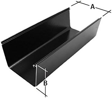 Alutec Evolve Box Gutter Heritage Black 3m, Rainwater System – PVC Gutters