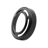 Metall-Gegenlichtblende, kompatibel mit Fujifilm Finepix X10, Gebogene, belüftete Metall-Gegenlichtblende LH-JX10(Gray)