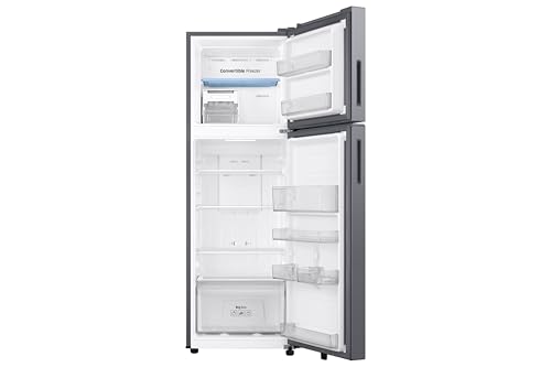 Image of Samsung 256 L, 2 Star, Convertible, Digital Inverter Frost Free Double Door Refrigerator (RT40H30U2PHL, Silver, Light Doi Metal, 2026 Model)