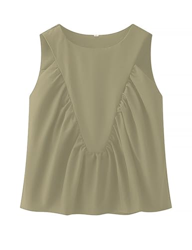 Lumister Cute Babydoll Tops for Womens Sleeveless Ruffle Strap T Shirts Peplum Tank Summer Tops4