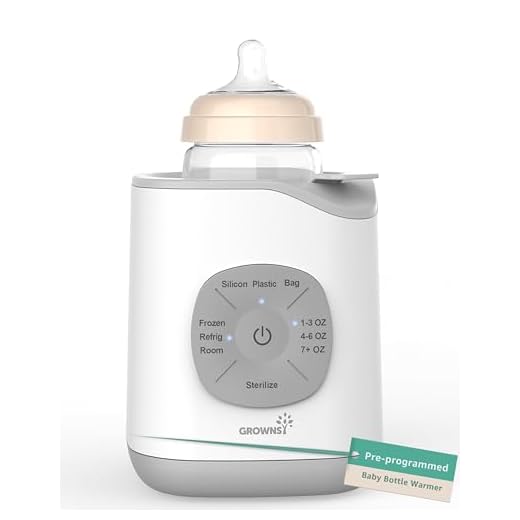 GROWNSY Bottle Warmer, Baby Bottle Warmer Fast for Breastmilk & Formula, Accurate Temperature Control, Milk Warmer for All Bottles with Thaw, Sterilizing, Keep Warm, Heat Food