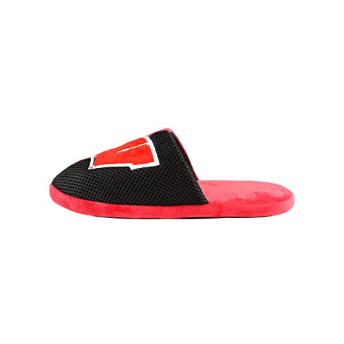 Image of FOCO Oklahoma Sooners NCAA Mens Team Logo Staycation Slippers
