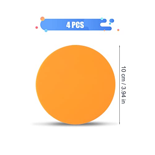 Luter 4Pcs Silicone Jar Opener Gripper Pads, Round Bottle Openers Multi-Function Silicone Jar Lid Opener Kitchen Coasters For Elders Kids Weak Hands Arthritic Hands #TOP1