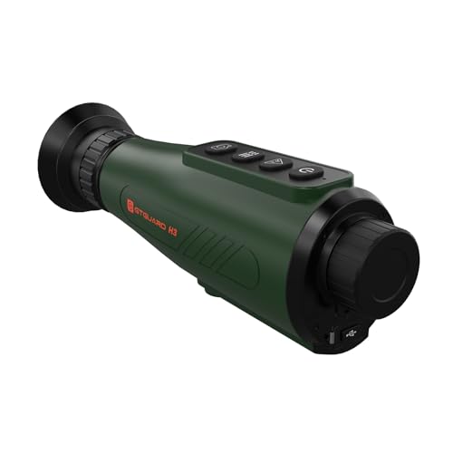 Monocular térmico, 384 x 288 (AI Super Resolution) H3 32GB monocular de Imagen térmica, Pantalla microOLED de 0.3 Pulgadas, monocular térmico para Caza, visión térmica de 12 Horas