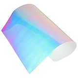 Healeved Leuchtende Wärmeübertragungsfolie zum Aufbügeln 50X30cm Selbstgemacht Textil Transferfolie Fluoreszierendes Vinyl für Individuelle T Shirt Veredelung