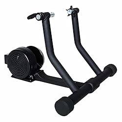 Soporte para bicicleta estática de interior, bicic...: Compatibilidad: la plataforma para el entrenamiento en bicicleta es adecuada para bicicletas de 20-29 pulgadas. Diseño robusto y ligero: hecho de plástico ligero y marco de aleación de aluminio, el peso total ligero es muy adecuado para viajes, calen...