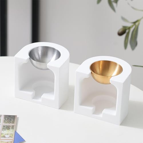 Cire chauffe-plat et photophore céramique pour diffuseur parfumé