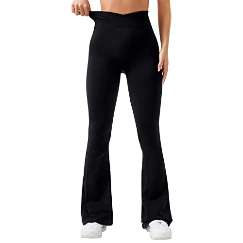 Vertvie Yogahose Damen Bootcut Schlaghose High Waist Stretch Sporthose Lang...