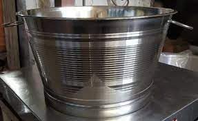 Stainless Steel Tub for Bathroom Purpose - (Silver, Large Size 21 * 21 * 18 inch in LBH Format) (B0CY99Z4SX) Amazon Price History, Amazon Price Tracker