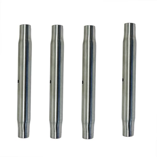 Cuerpo de tensor tipo tubo para barco marino acero inoxidable T316 3/16" x 3-5/16" 4 piezas miniatura 1