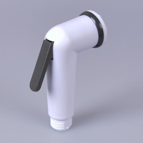 Getdoublerich Tête de pulvérisation à main en ABS blanc pour douche de salle de bain, bidet, bain d'animaux domestiques et arrosage du jardin, bouton de contrôle ergonomique économiseur d'eau