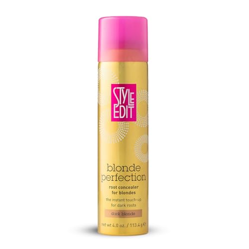 Image of Style Edit Root Touch Up Spray | Temporary Hair Color for Gray Roots and Thinning Hair | Salon-Quality, Transfer-Resistant Hair Concealer | Dark Blonde, 4 oz