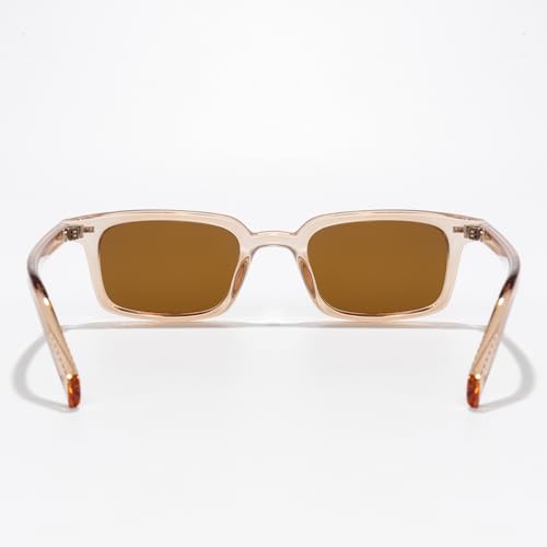 Trendy Rectangle Small Frame Sunglasses Candy Color Shades Stylish Minimalist Eyewear for Women Men Outdoor Streetwear4