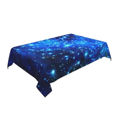 Nappe rectangulaire étoiles bleues intérieur extérieur maison de ferme - 3