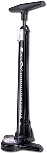 EASYDO Ergonomic Bike Floor Pump with Gauge & Smart Valve Head, 160 psi max, Automatically Reversible Presta and Schrader.