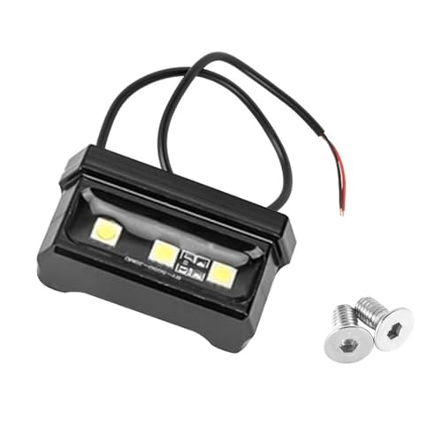 Feu de plaque moto LED 12V feu de plaque d'immatriculation moto alu CNC arrière