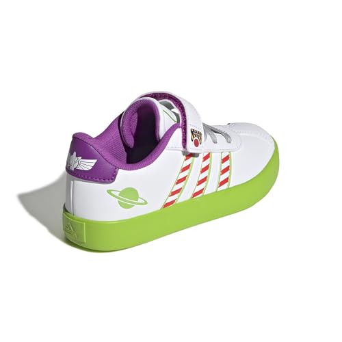 Image of adidas Kids' VL Court 3.0 Elastic Lace & Strap Shoe