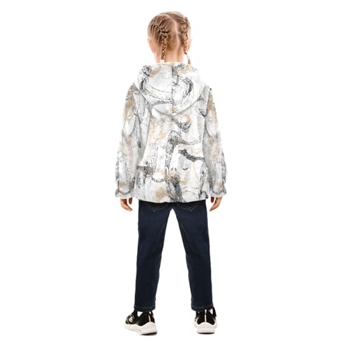 GuoChe Abstract Brush Toddler Boy Fleece Jacket4