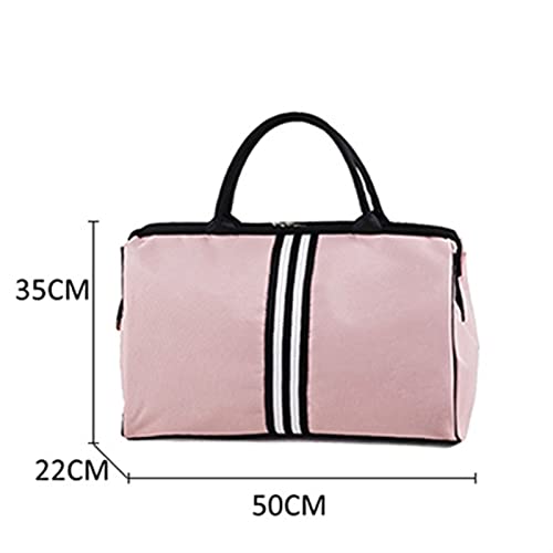 Striped Travel Gym Fitness Luggage Traveling Duffle Sac Handbag For Women Men Outdoor Sports Shoulder Bag3