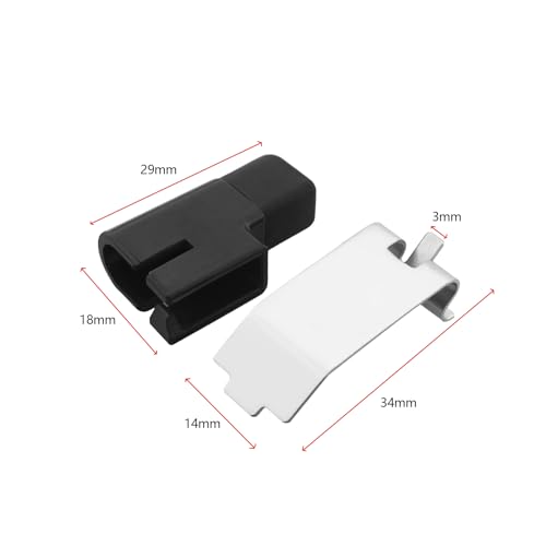 The Lord of the Tools 2-teiliges Auto Tankklappen Reparaturset 7H0809948 7H0809932 Kompatibel mit VW T5 T5.1 T6 Transporter Kraftstoff Tankanschluss Stoßdämpfer und Kraftstofffang Federclip