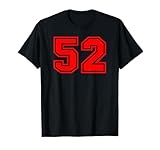 Photo Gallery red sports team number #52 maglietta Photo Gallery red sports team number #52 maglietta