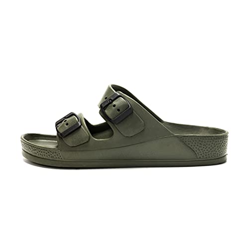 Image of Luffymomo Adjustable Slip on Eva Double Buckle Slides for Mens