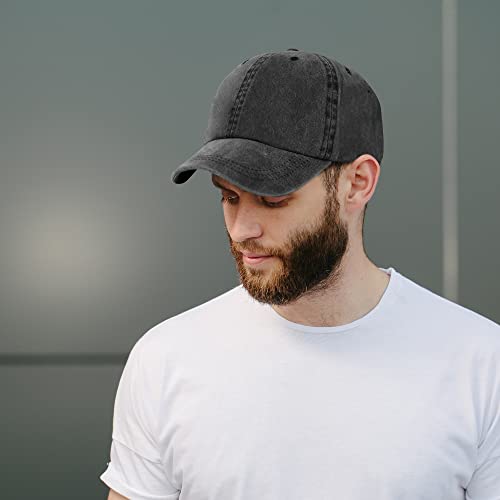 Image of Trendy Apparel Shop Oversize XXL Pigment Dyed Washed Cotton Baseball Cap