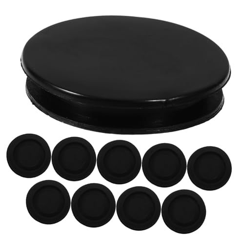 BRIGHTFUFU 10Pcs Plastic Coin Bank Plugs Round Money Saving Box Stoppers Sealing for Piggy Banks Easy to Insert Remove Keeps Coins Secure and Clean