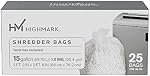 Office Depot(R) Brand Shredder Bags, 1 Mil, 15 Gallons, Clear, Box Of 25