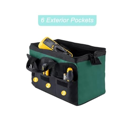 Bolsas de ferramentas para homens com fundo rígido à prova d'água, Vem com fita métrica e caixa de