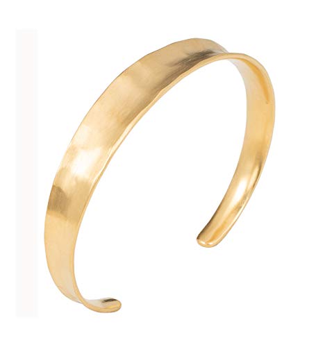 Pernille Corydon Damen Armreif Saga Bracelet gehämmerte Oberfläche - Matt 925 Silber Vergoldet - B411g