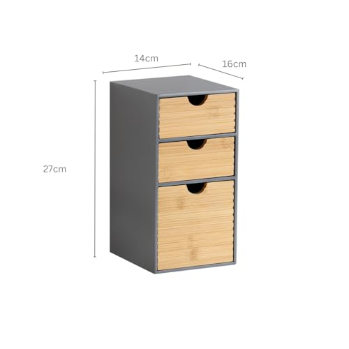 Organizador premium de madera aglomerada gris KESPER 58965 4