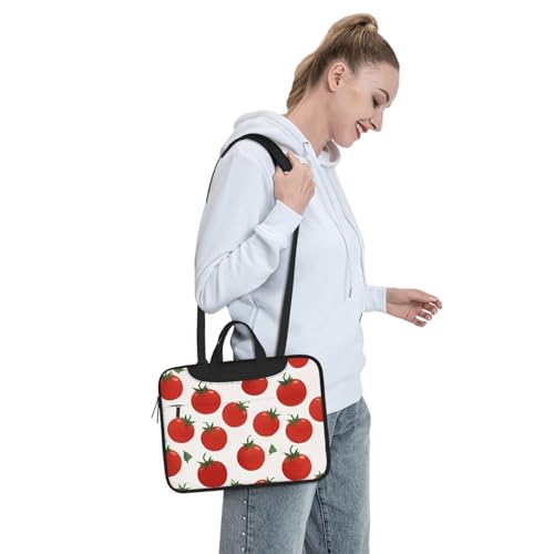Bolso para portátil 14 pulgadas patrón tomate rojo impermeable miniatura 7