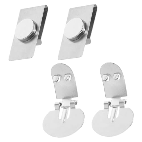 Beaupretty 2 Pares Clip De Corbata Magnético Clips De Corbata Magnéticos Alfiler De Corbata Lazo Invisible Estancia Clips Magnéticos Para Sujetar Corbatas Cierre De Corbata Acero Plata