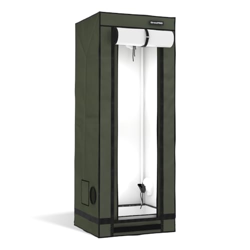 GrowPRO 4.0 XS Growbox 60x60x160cm | Growzelt in Zwei Farben: Beige oder Chive (Chive)