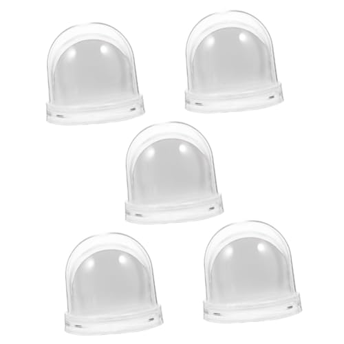 Cabilock 5 Pièces Cadre photo boule à neige clair gorras personnalisé noel de noel personnalisé boule à neige bricolage boule à neige pour affichage d'images papier plastique