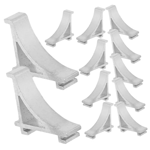 DIYEAH 12 Piezas gancho congelador estantes del refrigerador soporte enfriador acortar ganchos de abrazadera de metal para refrigerador abrazadera del congelador aluminio