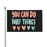 bandiera 90x150cm, you can do hard things personalizzata bandiere da balcone rinforzo flag per balcone all'aperto conferenza