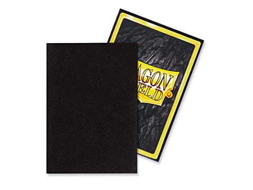 Image of 10 Packs Dragon Shield Matte Mini Japanese Black 60 ct Card Sleeves Display Case