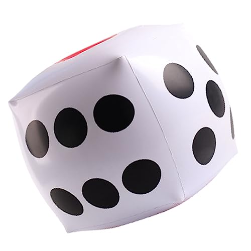 Generic Dados Inflables Gigantes a Prueba de Fugas, Duraderos para Actividades Divertidas en Familia, Juego de Fiesta en la Piscina, PVC de 15x15 Pulgadas