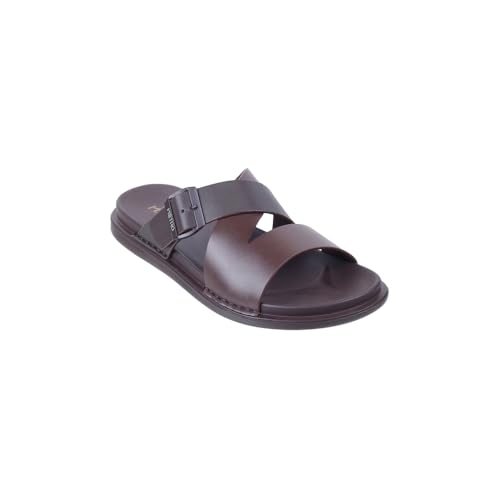 Image of Metro Men Slip-on Open Toe Comfort Chappal UK /6 EU /40 (16-902)