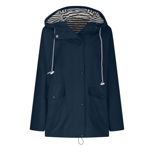 Chubasquero Mujer Impermeable Largo Viaje Talla Grande Chaqueta Cortavientos Running Montaña Ciclismo Moto Ligero Transpirable Abrigo de Lluvia Moda Gabardina para al Aire Libre Acampada Trekking - imagen 6