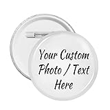 Customized Round Pins Personalized Badges Custom Buttons Add Your Image Text Design for Backpack...