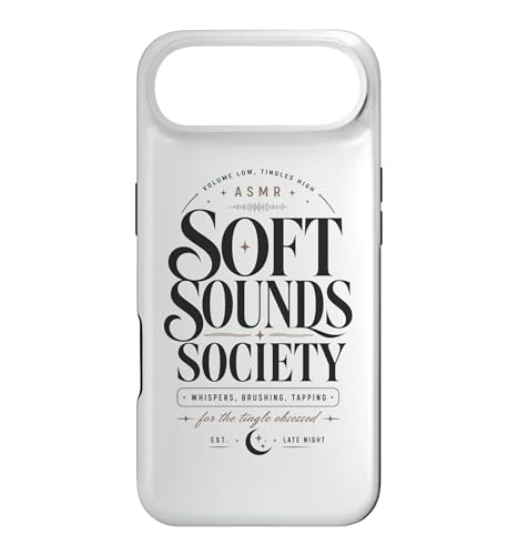 Soft Sounds Society ASMR Whispers �u���b�V���O�^�b�s���O �X�}�z�P�[�X iPhone Air �p