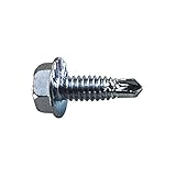 New Garage Door Supply MS1458 Hinge Screw, Self Driller, 1 in., Pack 24