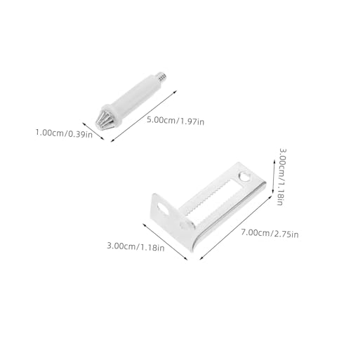 Kit de Herrajes para Puerta Bifold 2 Pares con Pivotes Superiores Resistentes para Operación Suave, para Puertas de Closet en Oficina o Hogar miniatura 2