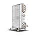 Produktbild De'Longhi Serie Vento V550918T.WB Elektrischer Ölradiator, Elektroheizung mit geringem Stromverbrauch, 9 Elemente, Timer, intuitive Griffe, für Räume bis 50 m³, 3 Leistungsstufen, 1800 W, Weiß